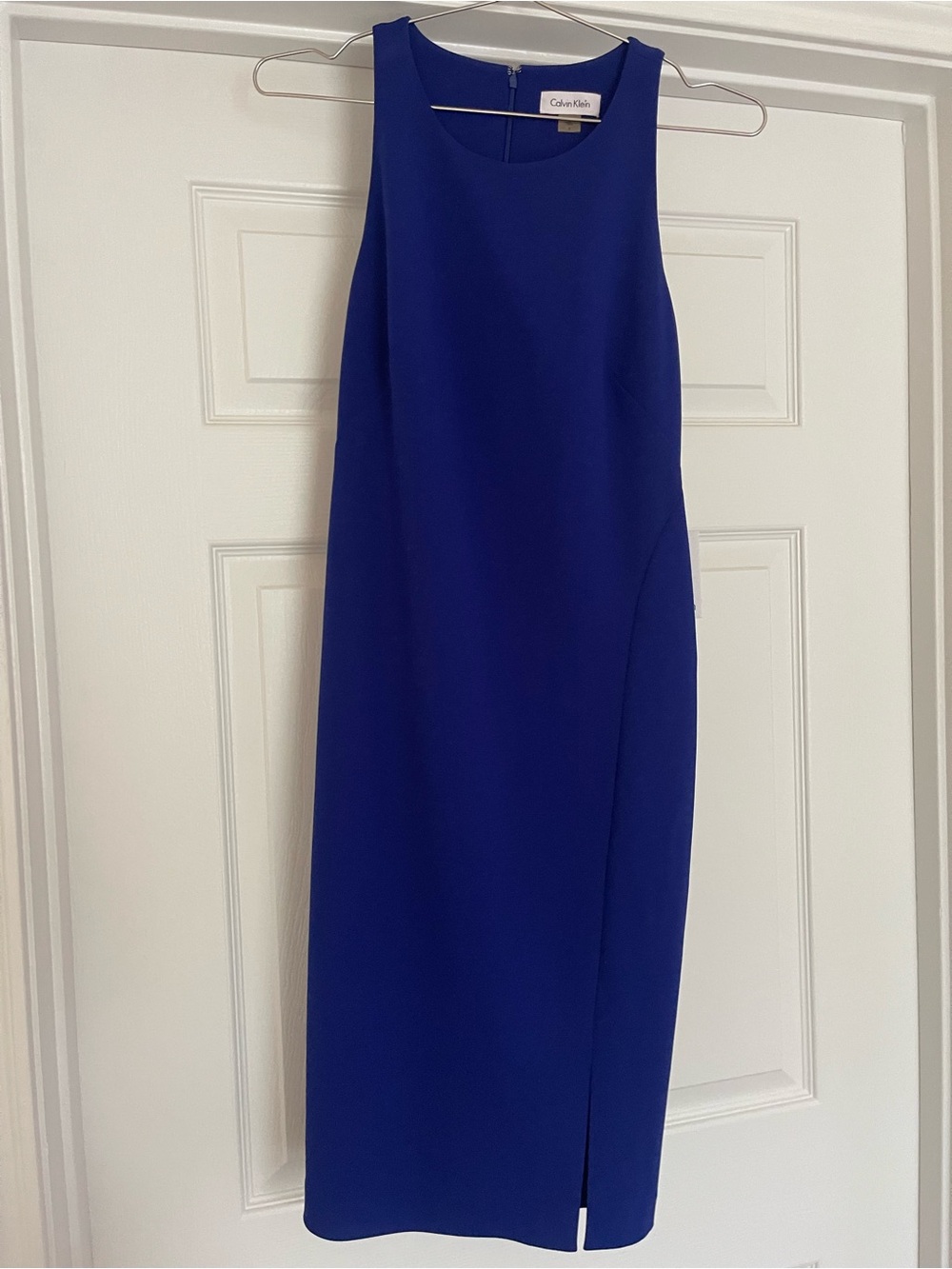 Calvin Klein Cobalt Blue Sleeveless Cocktail Sheath Dress - Size 6 - NWT